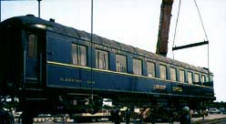 オリエント・エクスプレス（機関車1台、客車3台）の輸入業務から陸揚げ作業までを担当しました