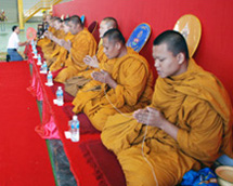 僧侶様による安全祈願